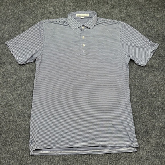 Other - Holderness & Bourne Shirt Men's Large Tailored Fit Golf Polo Blue/White Striped
